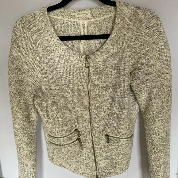 Lou & Grey Asymmetrical Neutral Blazer - Picture 1 of 4